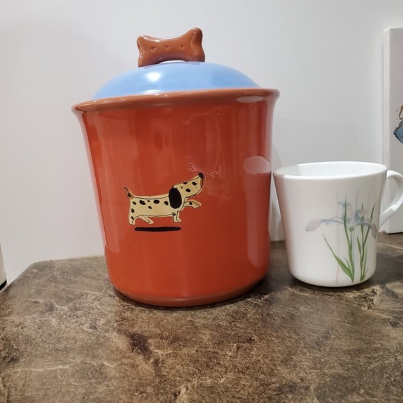 Dog Treat Jar Ceramic LIKE NEW - Picture 5 of 5